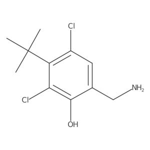 6-(Aminomethyl)-2,4-dichloro-3-(1,1-dimethylethyl)phenol Structure