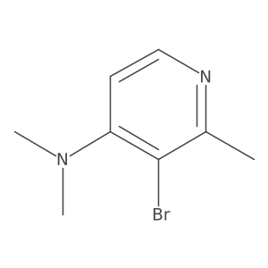 4-Pyridinamine, 3-bromo-N,N,2-trimethyl-结构式