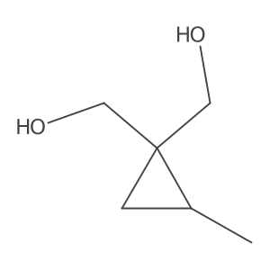 [1-(Hydroxymethyl)-2-methylcyclopropyl]methanol Structure