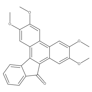 2,3,6,7-Tetramethoxy-13H-indeno[1,2-l]phenanthren-13-one结构式