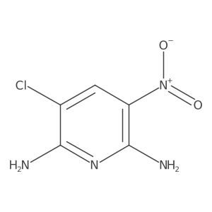 3-Chloro-5-nitropyridine-2,6-diamine结构式