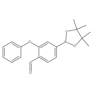 2-Phenoxy-4-(4,4,5,5-tetramethyl-1,3,2-dioxaborolan-2-yl)benzaldehyde结构式