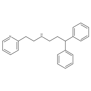 3,3-diphenyl-N-(2-(pyridin-2-yl)ethyl)propan-1-amine结构式