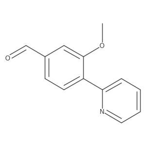 3-Methoxy-4-pyridin-2-ylbenzaldehyde结构式