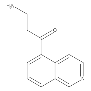 3-Amino-1-isoquinolin-5-ylpropan-1-one结构式
