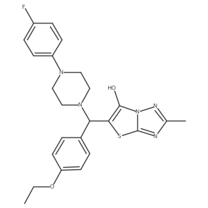 5-((4-Ethoxyphenyl)(4-(4-fluorophenyl)piperazin-1-yl)methyl)-2-methylthiazolo[3,2-b][1,2,4]triazol-6-ol结构式