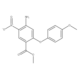 Methyl 4-amino-2-(4-methoxy-phenoxy)-5-nitro-benzoate Structure