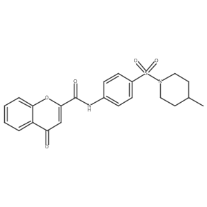 N-{4-[(4-methylpiperidin-1-yl)sulfonyl]phenyl}-4-oxo-4H-chromene-2-carboxamide Structure