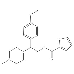 N-[2-(4-methoxyphenyl)-2-(4-methylpiperazin-1-yl)ethyl]thiophene-2-carboxamide Structure