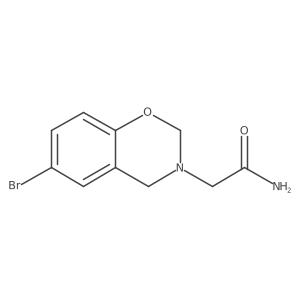 2-(6-Bromo-2,4-dihydro-1,3-benzoxazin-3-yl)acetamide Structure