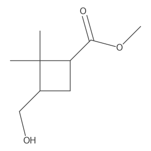 Methyl 3-(hydroxymethyl)-2,2-dimethylcyclobutane-1-carboxylate Structure