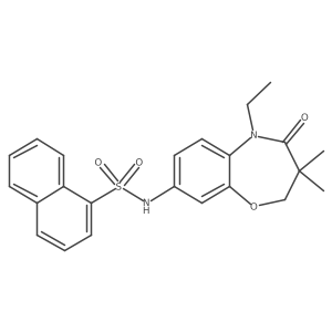 N-(5-ethyl-3,3-dimethyl-4-oxo-2,3,4,5-tetrahydrobenzo[b][1,4]oxazepin-8-yl)naphthalene-1-sulfonamide Structure