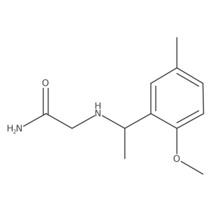 2-[[1-(2-Methoxy-5-methylphenyl)ethyl]amino]acetamide Structure