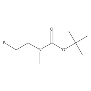 tert-butyl N-(2-fluoroethyl)-N-methylcarbamate结构式