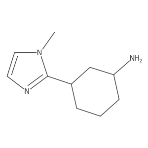 3-(1-methyl-1H-imidazol-2-yl)cyclohexan-1-amine Structure