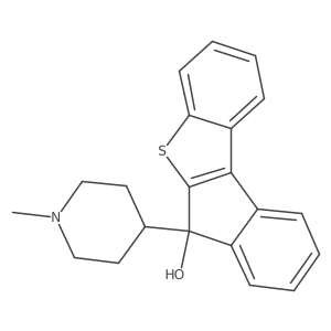 6-(1-Methylpiperidin-4-yl)indeno[2,1-b][1]benzothiol-6-ol Structure