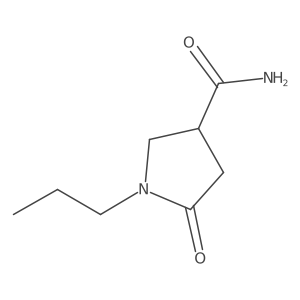 5-Oxo-1-propylpyrrolidine-3-carboxamide Structure