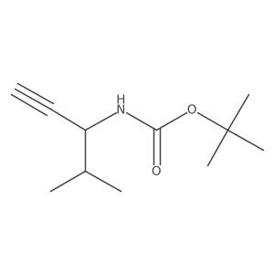 tert-butyl N-(4-methylpent-1-yn-3-yl)carbamate结构式