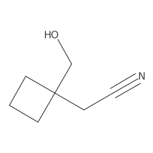 2-[1-(Hydroxymethyl)cyclobutyl]acetonitrile结构式