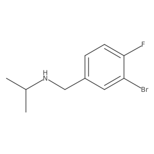 [(3-Bromo-4-fluorophenyl)methyl](propan-2-yl)amine Structure