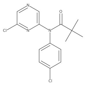 N-(4-Chloro-phenyl)-N-(6-chloro-pyrazin-2-yl)-2,2-dimethyl-propionamide Structure