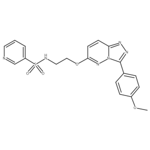 N-(2-((3-(4-methoxyphenyl)-[1,2,4]triazolo[4,3-b]pyridazin-6-yl)oxy)ethyl)pyridine-3-sulfonamide Structure