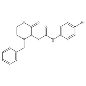 2-(4-benzyl-2-oxomorpholin-3-yl)-N-(4-bromophenyl)acetamide Structure