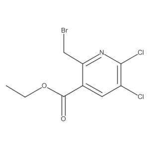 Ethyl 2-(bromomethyl)-5,6-dichloropyridine-3-carboxylate结构式