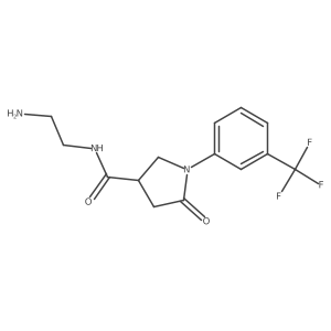 N-(2-aminoethyl)-5-oxo-1-[3-(trifluoromethyl)phenyl]pyrrolidine-3-carboxamide Structure