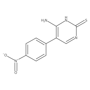 6-Amino-5-(4-nitrophenyl)-2(1H)-pyrimidinethione Structure