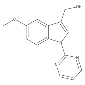 [5-methoxy-1-(2-pyrimidinyl)-1H-indol-3-yl]methanol Structure
