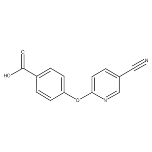 4-[(5-Cyanopyridin-2-yl)oxy]benzoic acid结构式