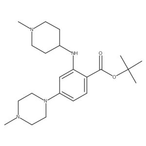 Tert-butyl 4-(4-methylpiperazin-1-yl)-2-[(1-methylpiperidin-4-yl)amino]benzoate Structure