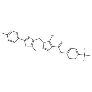 N-(tert-butyl)-2-[4-(2-methylbenzoyl)piperazin-1-yl]-6-(3-methylphenyl)imidazo[2,1-b][1,3,4]thiadiazol-5-amine结构式