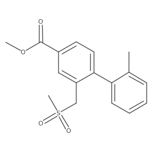 Methyl 2'-methyl-2-[(methylsulfonyl)methyl][1,1'-biphenyl]-4-carboxylate Structure
