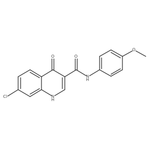 COc1ccc(NC(=O)c2c[nH]c3cc(Cl)ccc3c2=O)cc1结构式