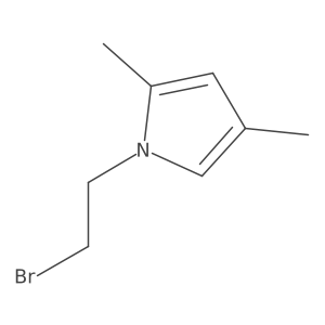 1-(2-Bromoethyl)-2,4-dimethylpyrrole结构式