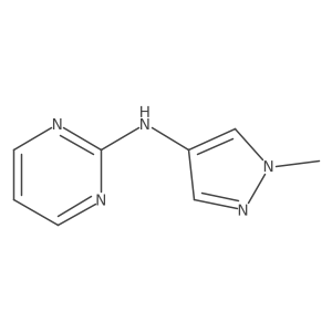 N-(1-methyl-1H-pyrazol-4-yl)pyrimidin-2-amine结构式