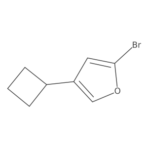 2-Bromo-4-cyclobutylfuran结构式