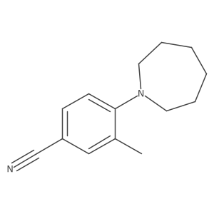 4-(Azepan-1-yl)-3-methylbenzonitrile结构式
