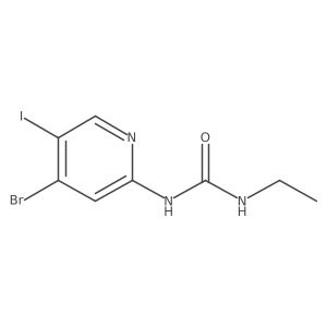 1-(4-Bromo-5-iodopyridin-2-yl)-3-ethylurea Structure