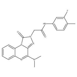 2-(4-(dimethylamino)-1-oxo-[1,2,4]triazolo[4,3-a]quinoxalin-2(1H)-yl)-N-(3-fluoro-4-methylphenyl)acetamide Structure