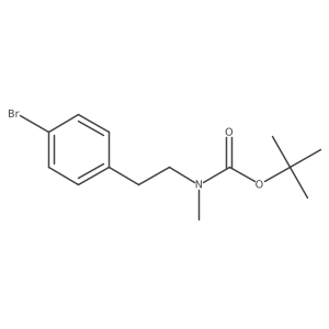 Tert-butyl 4-bromophenethyl(methyl)carbamate结构式