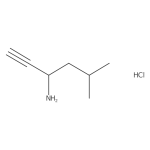 5-Methylhex-1-yn-3-amine;hydrochloride Structure