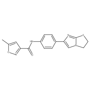 N-(4-(2,3-dihydroimidazo[2,1-b]thiazol-6-yl)phenyl)-5-methylisoxazole-3-carboxamide结构式
