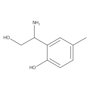 (s)-2-(1-Amino-2-hydroxyethyl)-4-methylphenol Structure