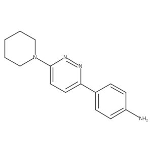 4-(6-(Piperidin-1-yl)pyridazin-3-yl)aniline Structure