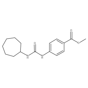 Methyl 4-(3-Cycloheptylureido)Benzoate Structure