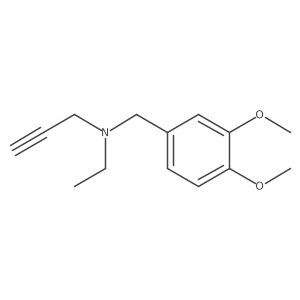 [(3,4-Dimethoxyphenyl)methyl](ethyl)(prop-2-yn-1-yl)amine结构式