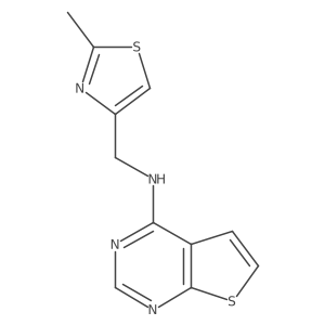 n-((2-Methylthiazol-4-yl)methyl)thieno[2,3-d]pyrimidin-4-amine结构式